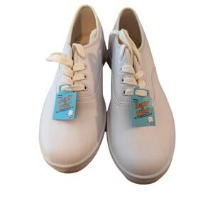 NWT Keds Women 7 White Champion Originals Leather Lace-Up Tennis Sneaker WH45750